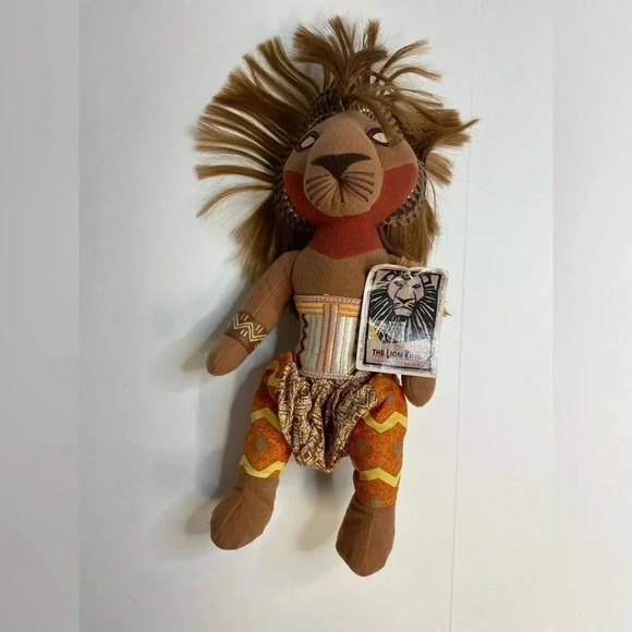 Disney Other - Lion King Disney Broadway Musical Plush Simba 11”